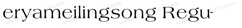 eryameilingsong Regu字体转换